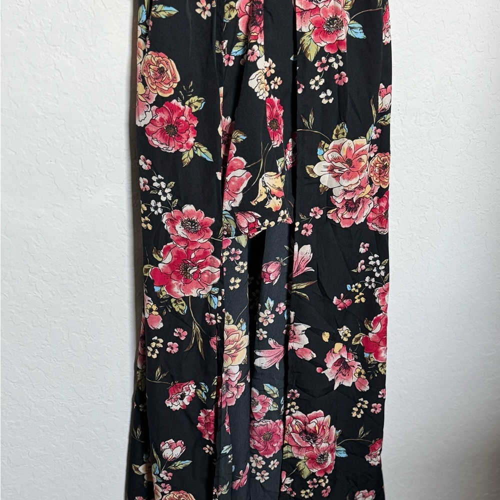 S Floral Black Maxi Dress - Picture 2 of 6